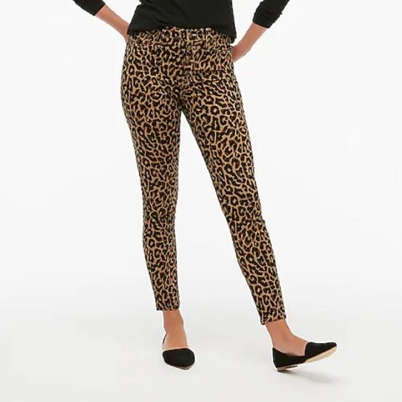 NEW J.Crew Leopard 9” Rise Button Fly Skinny Jeans - Picture 11 of 11